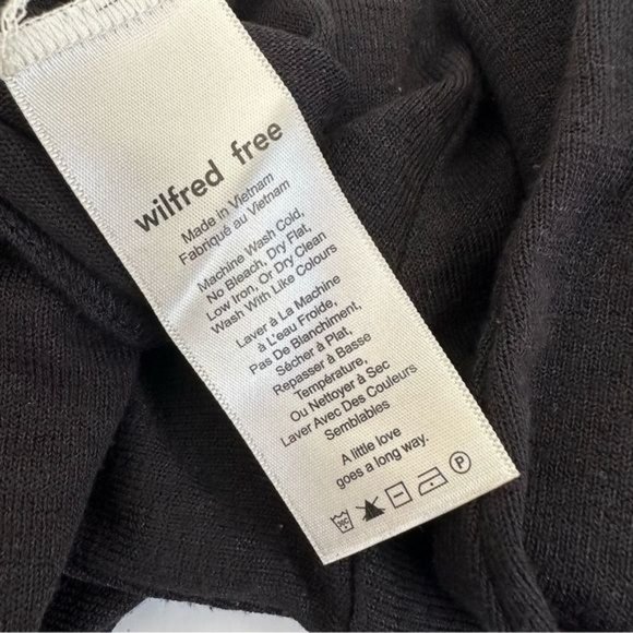 Aritzia Wilfred Free Brems Black Half Zip Bodysuit Sz Large - Picture 4 of 7